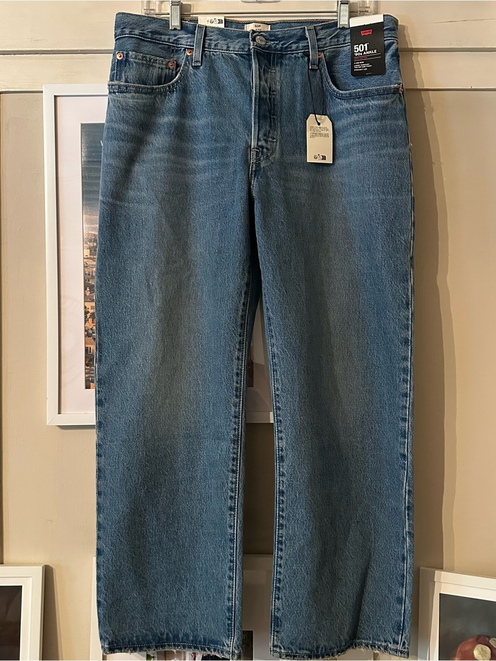 Levi's 501 90’s Ankle Jeans NEW w/ tags size 31 - Picture 6 of 8